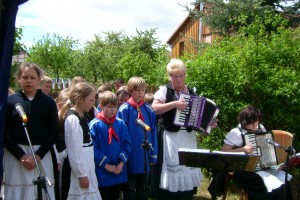 die Jodlerschüler  Julienne,Laura, Michael und Nils